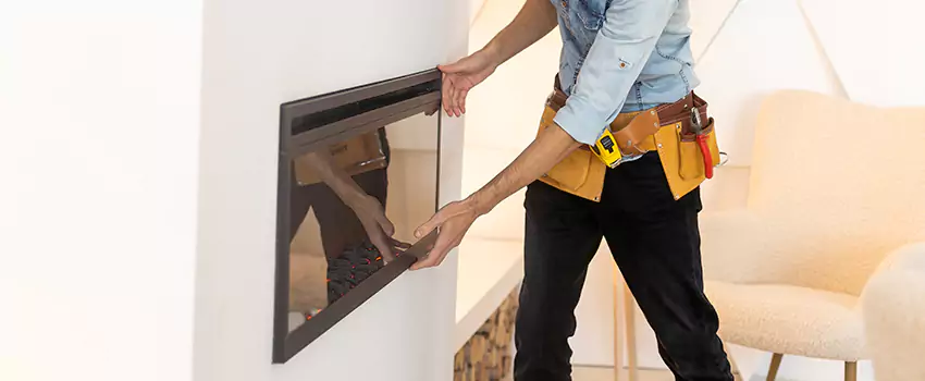 Metal Fireplace Installation in Wylie, Texas