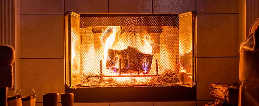 Mendota Hearth Landscape Fireplace Installation in Wylie, Texas