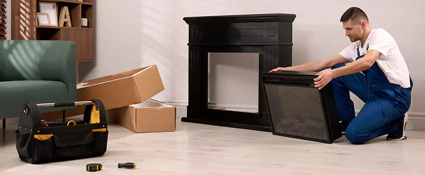 Old Rusted Metal Fireplace Repair And Replacement in Wylie, TX