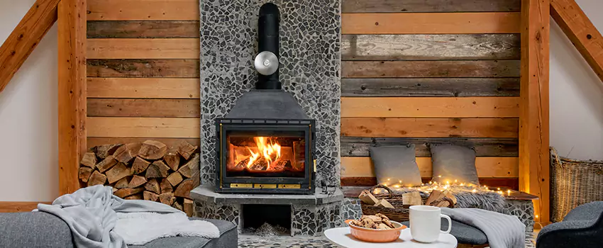 Thelin Hearth Products Direct Vent Gas Stove Fireplace Inspection in Wylie, Texas